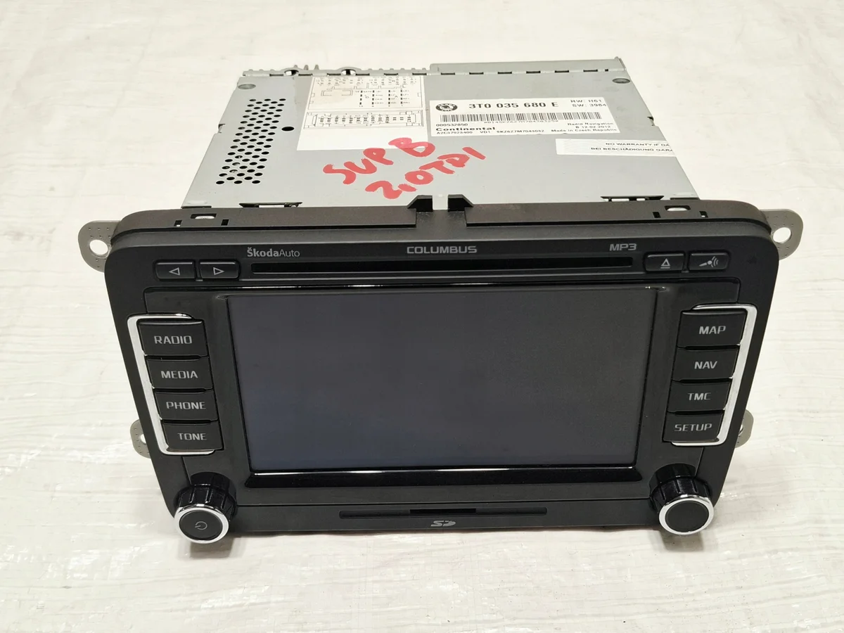 Radio Navigation Navi Columbus MP3 Skoda Superb II 3T0035680E thumbnail 10