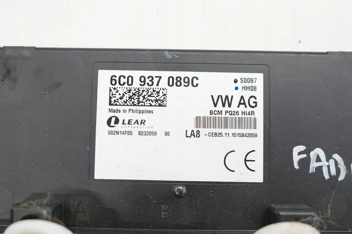 Skoda Fabia III ohjausyksikkö 6C0937089CACR