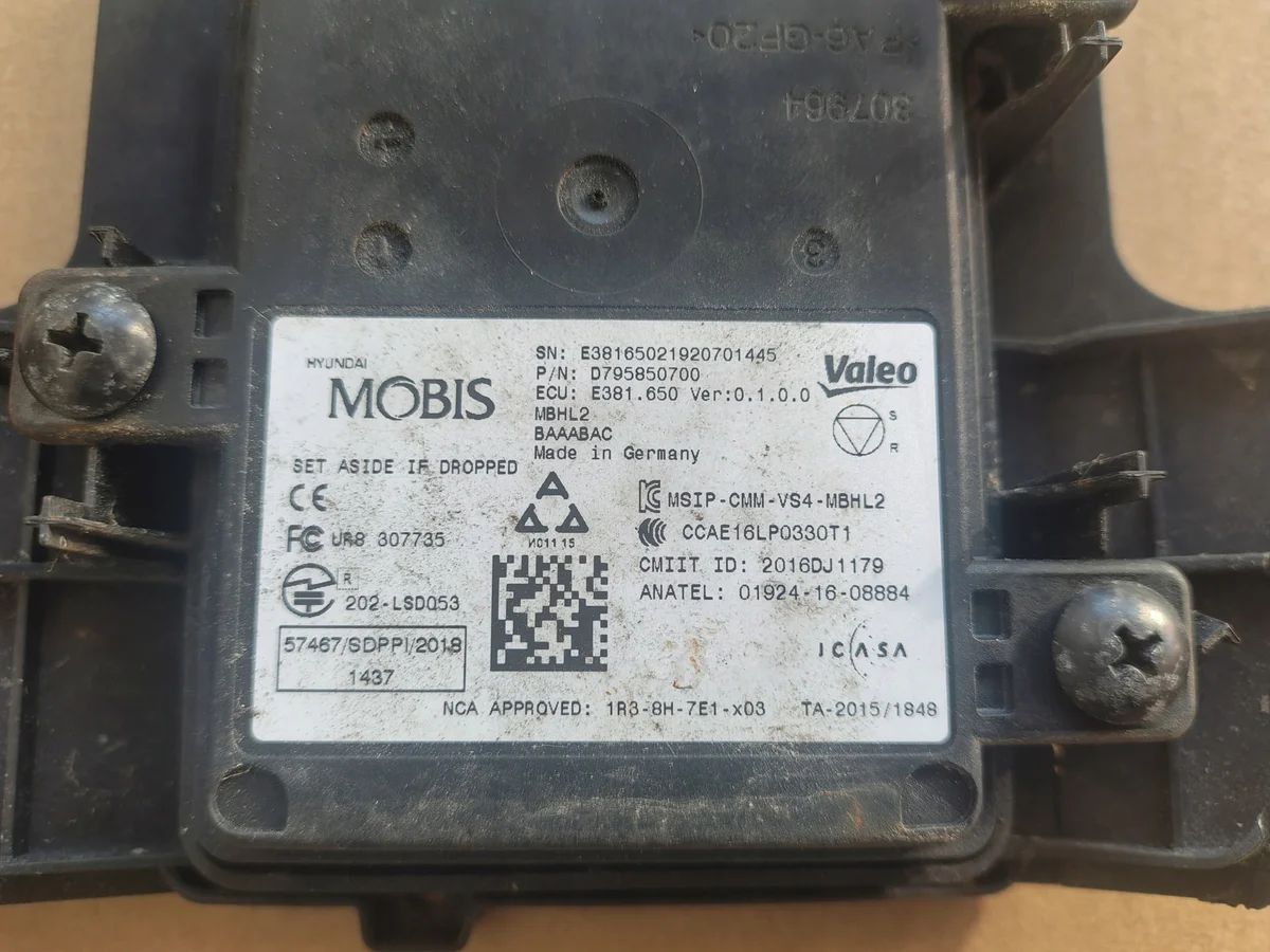 Radarsensor Totwinkelassistent Hyundai Tucson 95810-D7700 image 3