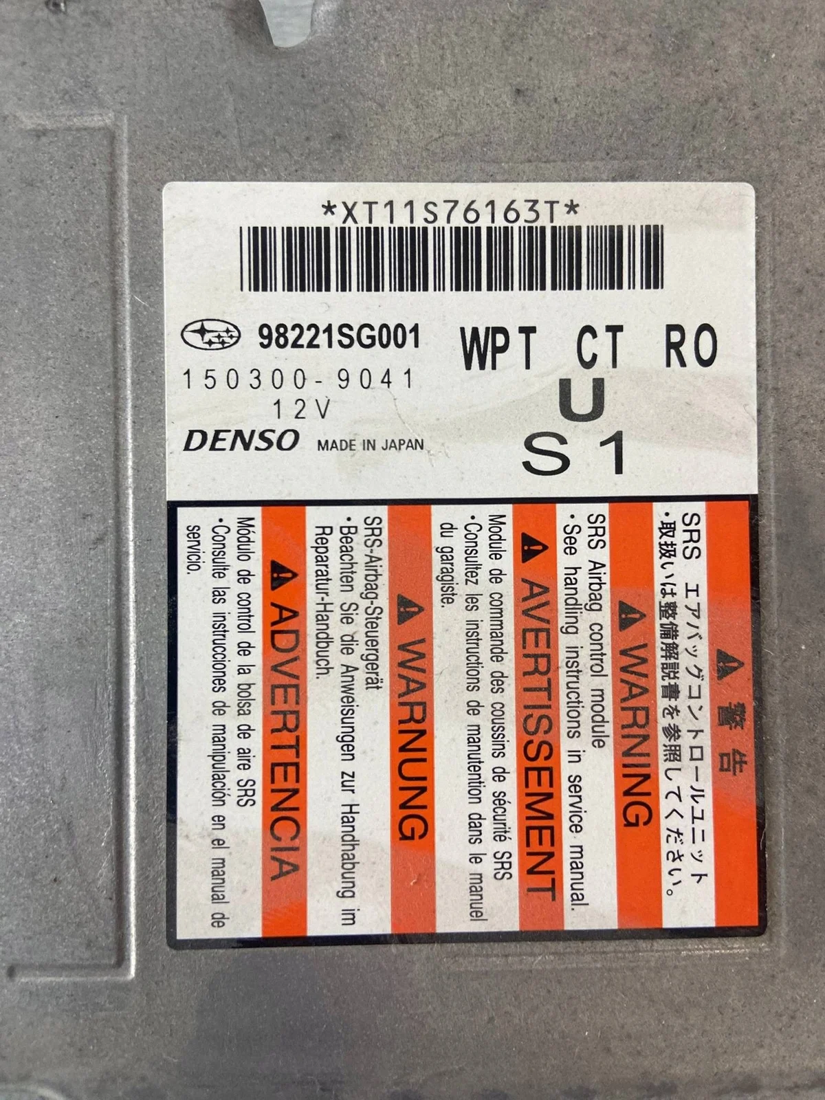 Calculateur airbag Subaru Forester IV SJ 98221SG001