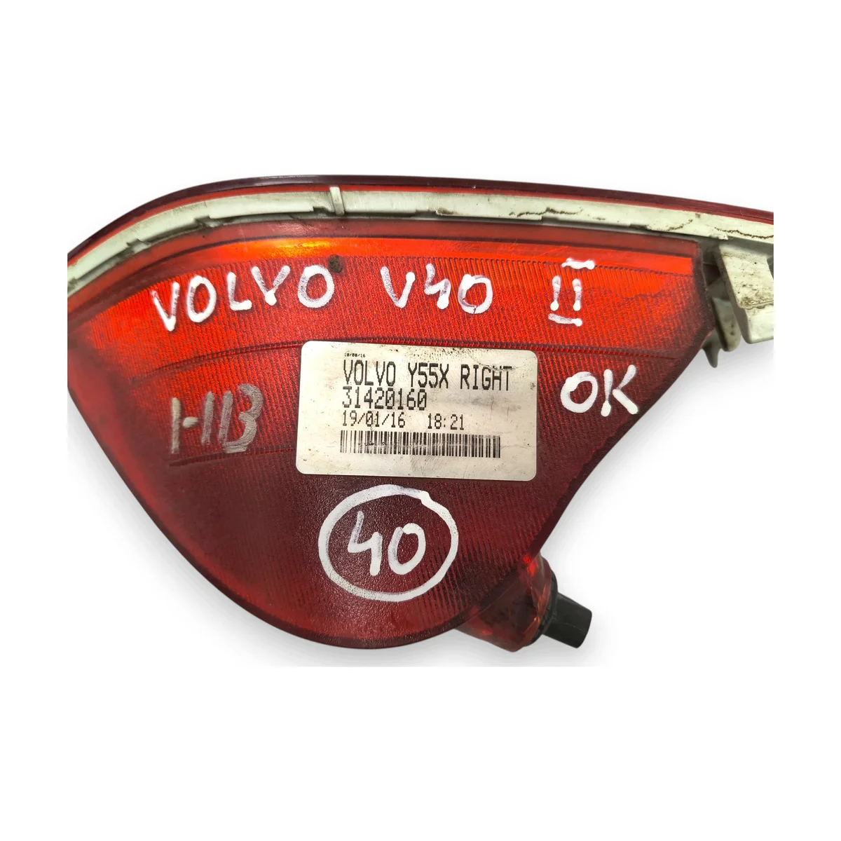 Rückleuchte Rechts Volvo V40 II 31420160 image 3
