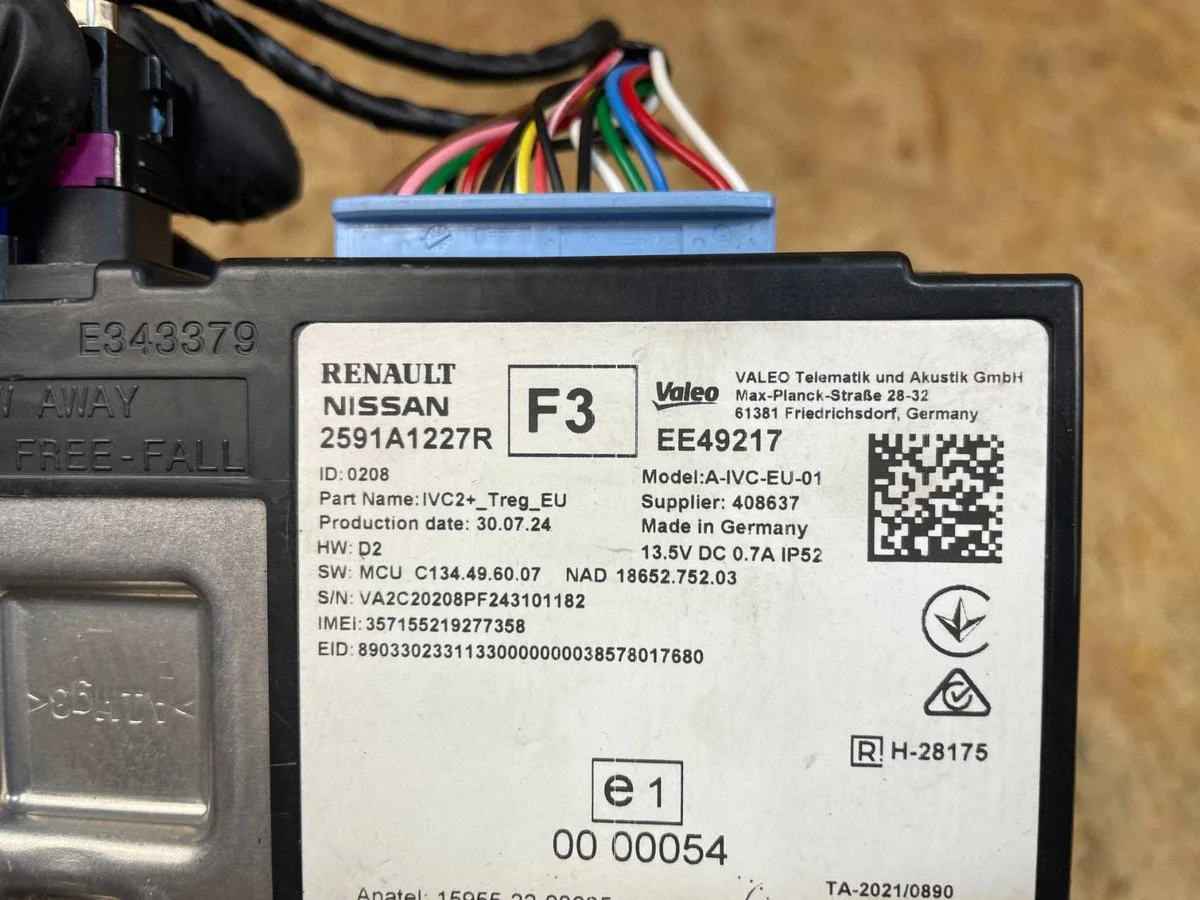 Module Dacia Spring 2591A1227R - Calculateur image 9