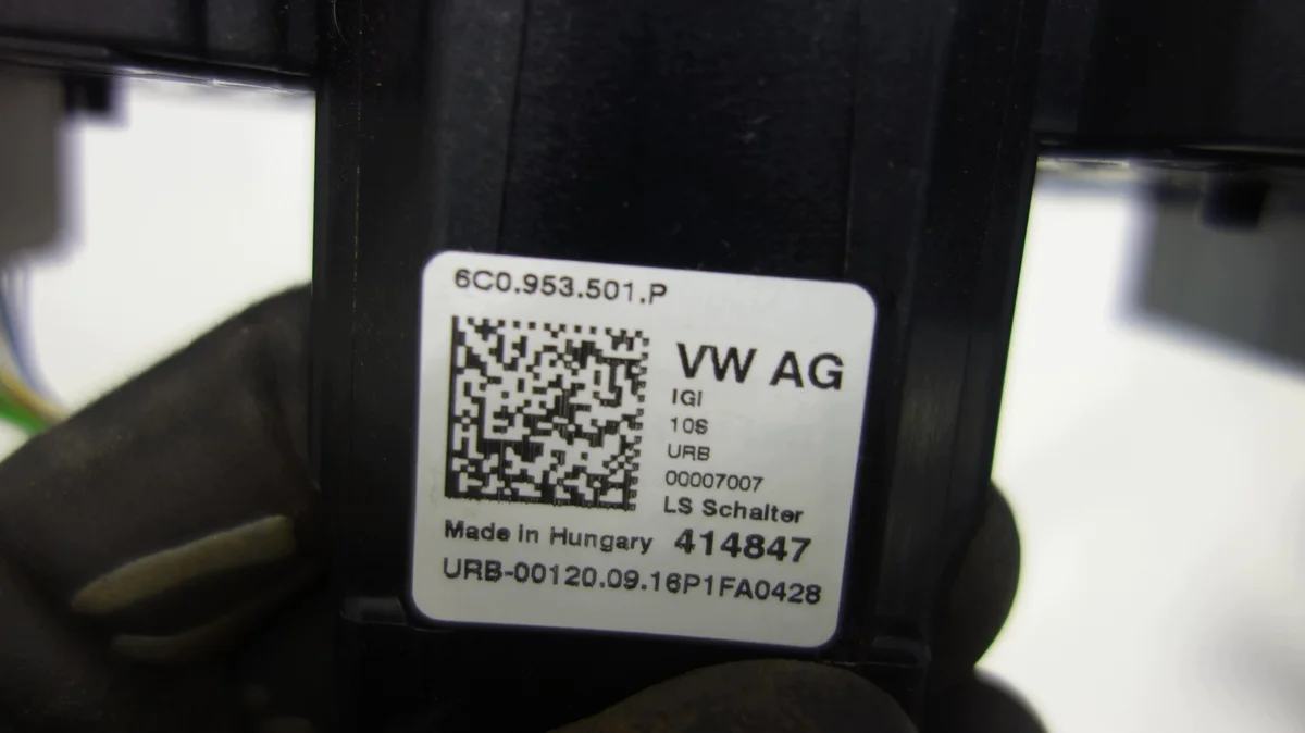 Schaltereinheit VW SEAT SKODA 6C0953513F image 3