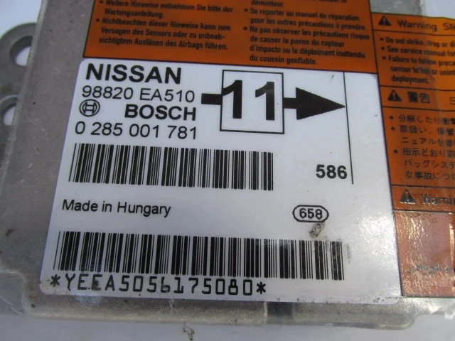 Módulo Sensor Airbag Nissan Pathfinder R51 98820EA510 image 3