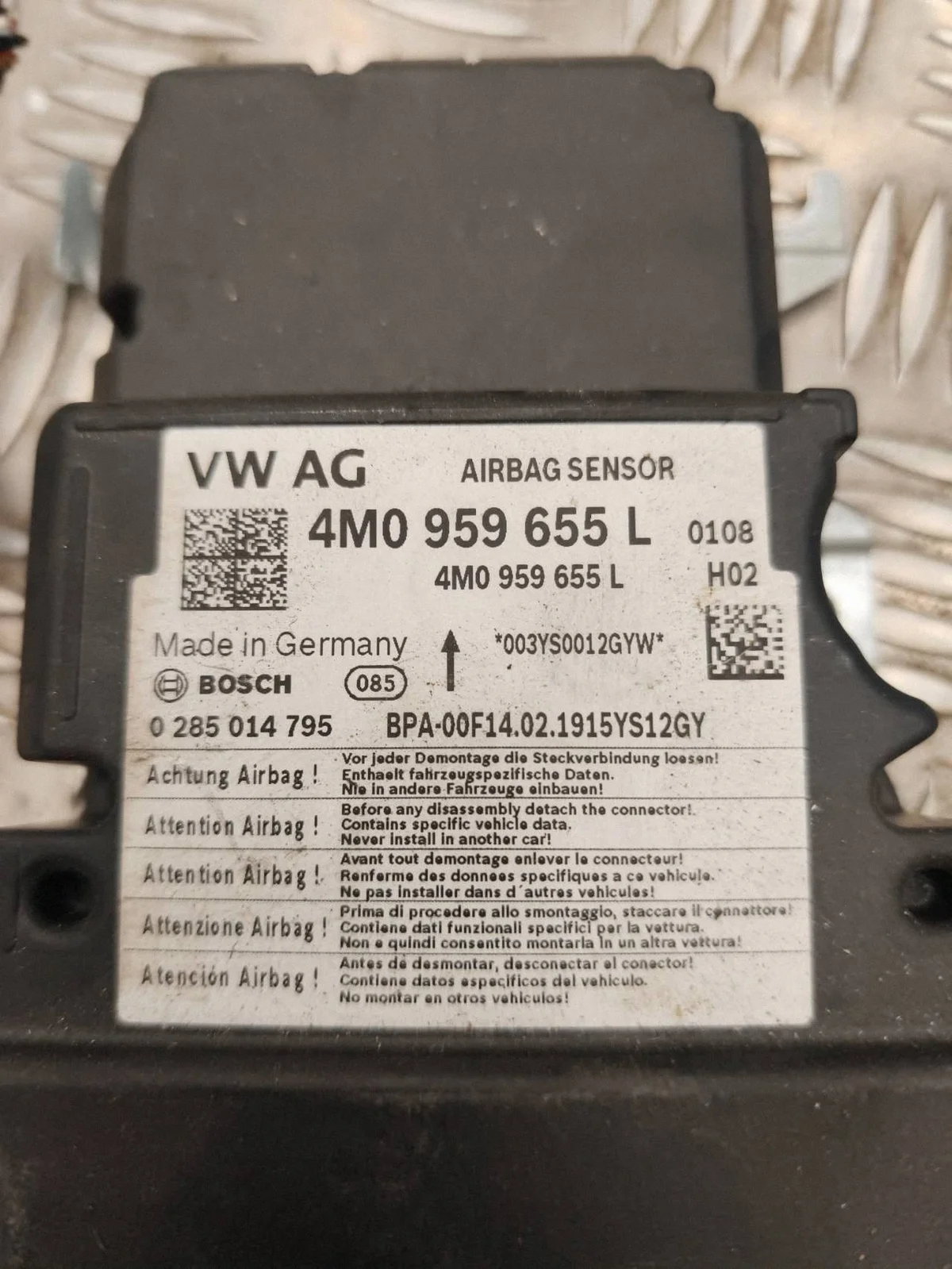 Centralina Airbag Audi Q7 4M0959655L image 5