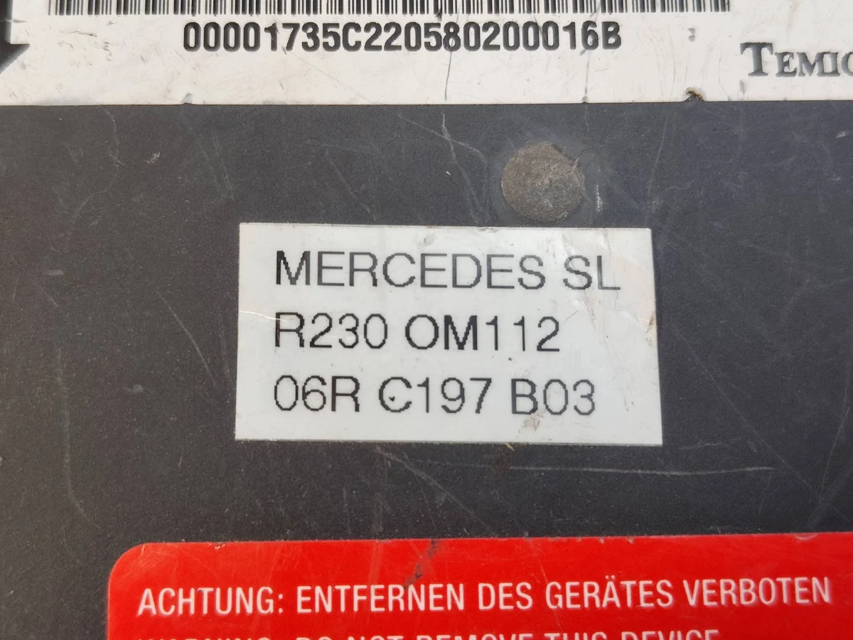 Styrenhet tak MERCEDES SL R230 2308205526