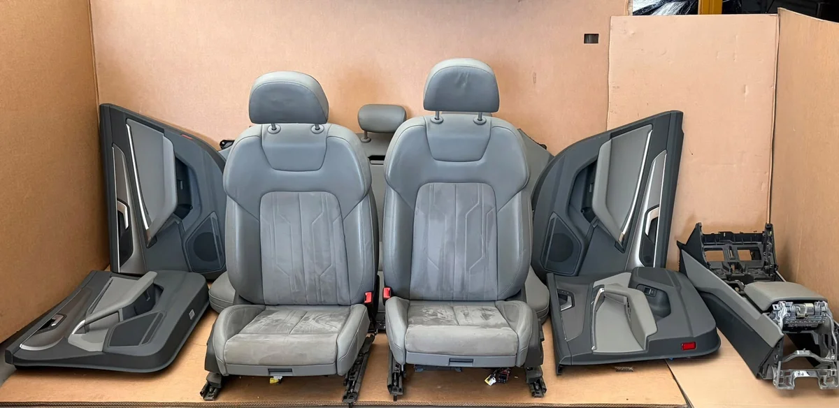Sièges Audi A6 C8 Cuir Alcantara Gris Chauffants