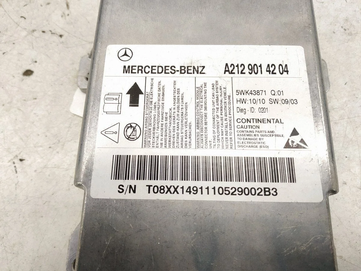 Mercedes-Benz E W212 styrenhet airbag A2129010700 image 4