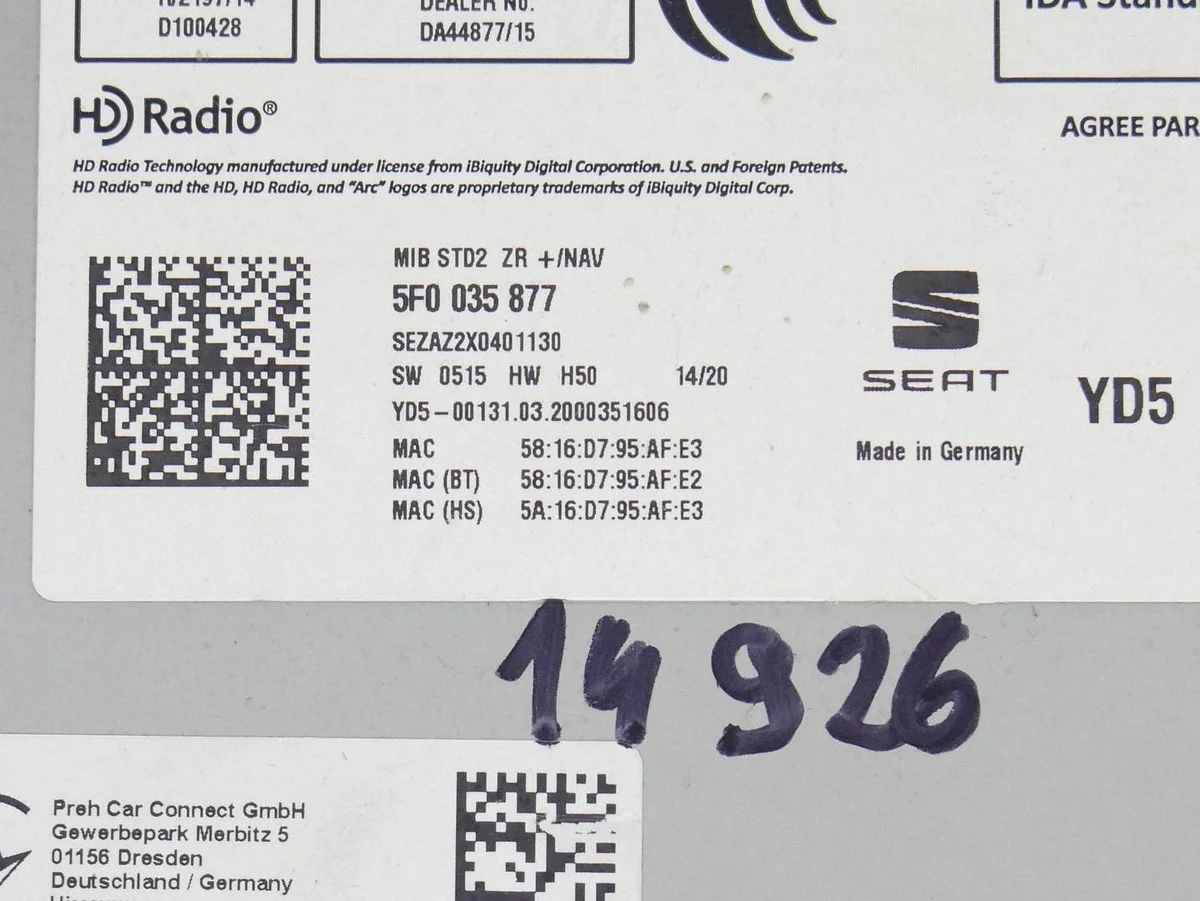 SD-Kartenleser MMI Seat Leon III 5F WAH48374 image 5