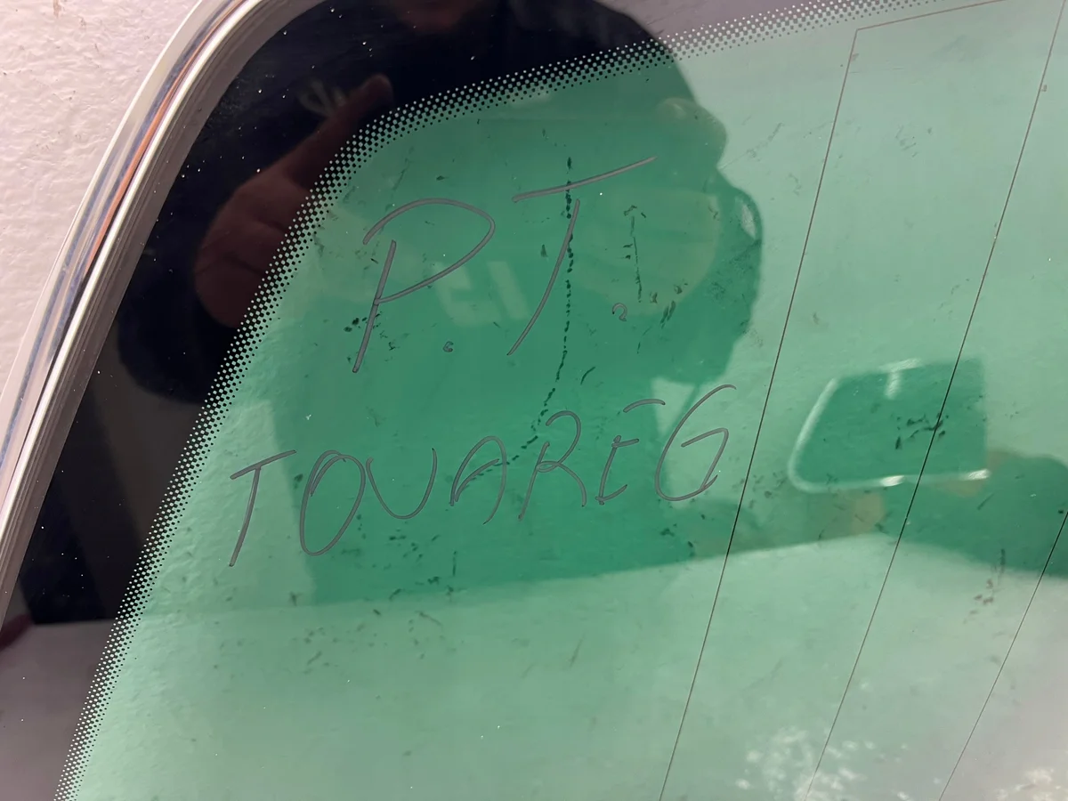 Fenster Glas Rechts Hinten VW Touareg 7L6845298 image 4