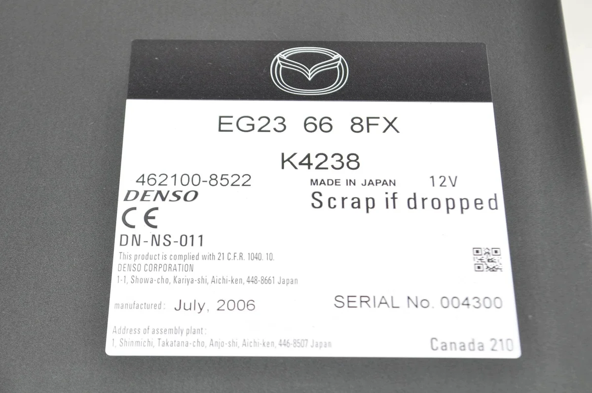 Mazda CX-7 Navigation Reader EG23668FX 462100-8522 image 3