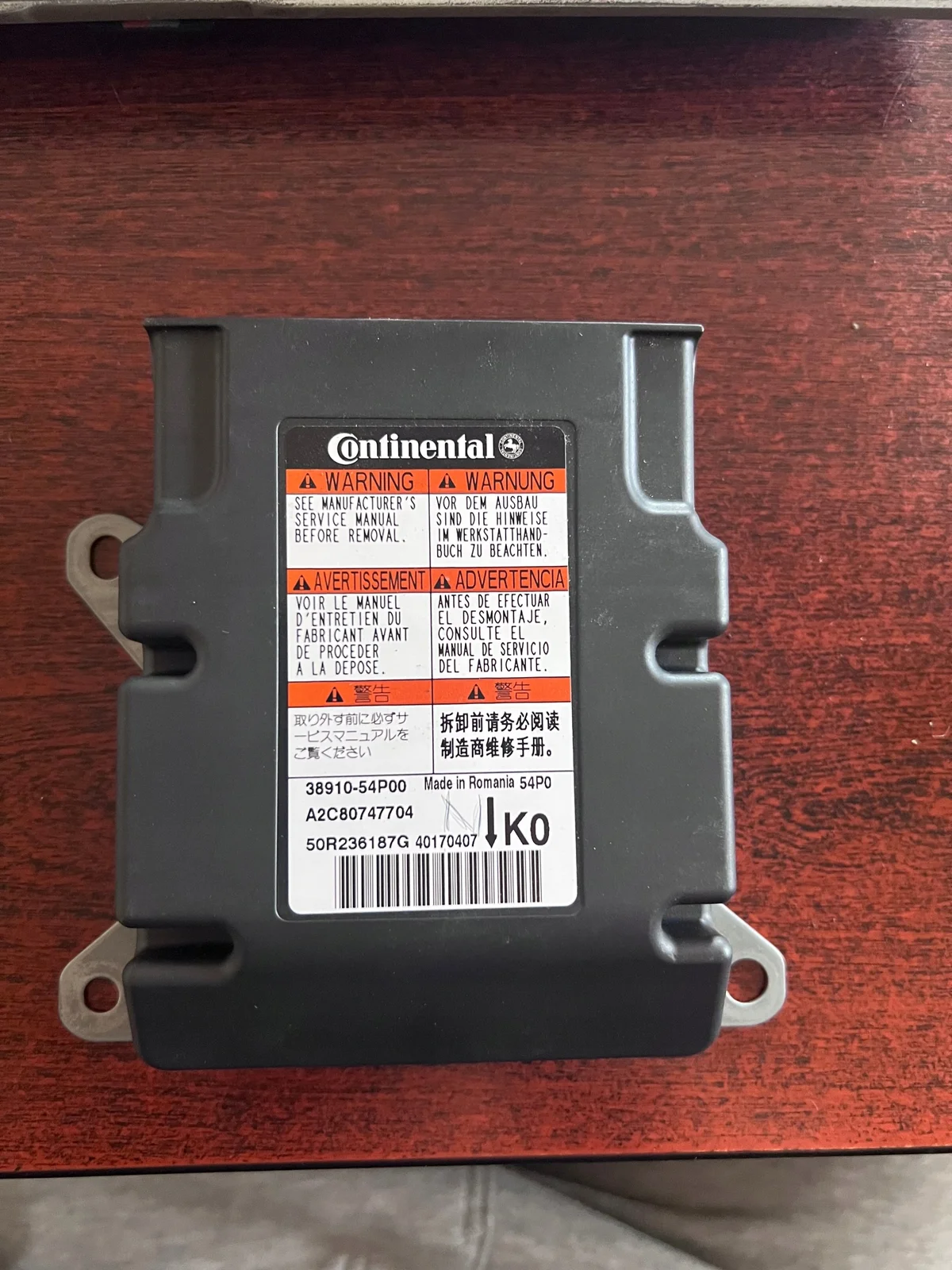 Centralita Airbag Suzuki 38910-54P00