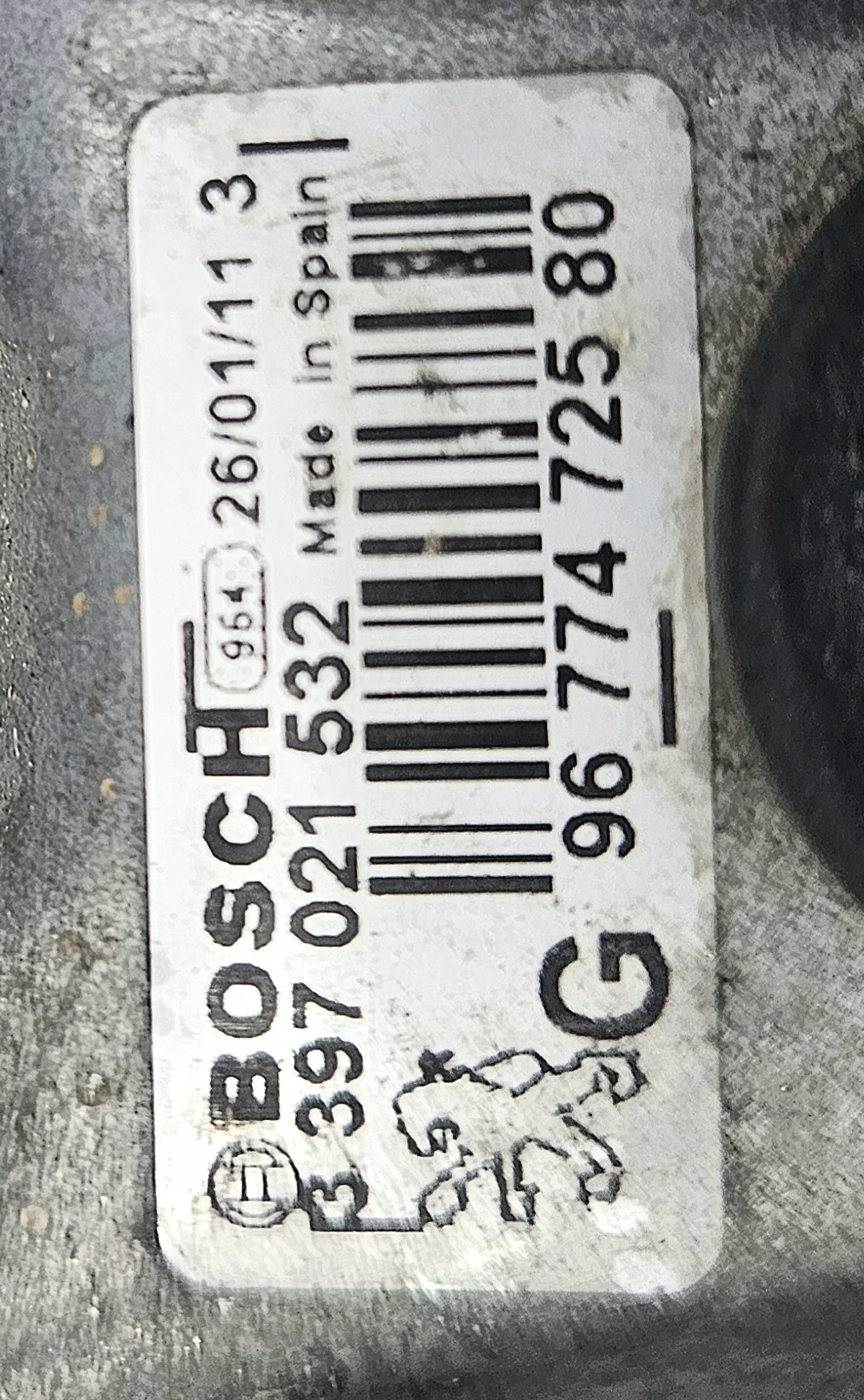 Mécanisme d'essuie-glace Peugeot 508 9677472580 image 5