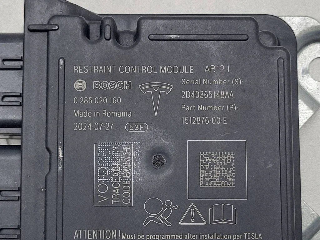 Tesla Model Y Centralina Airbag 151287600E image 7