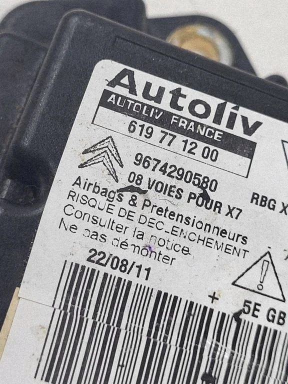 Centralina airbag Citroen C5 9674290580 thumbnail 5
