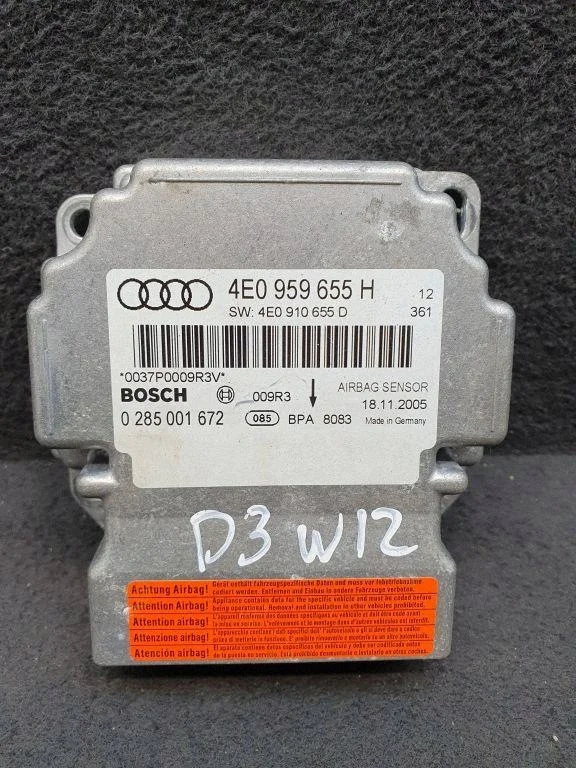 Airbag Module Audi A8 D2 0285001672 3.0L Diesel