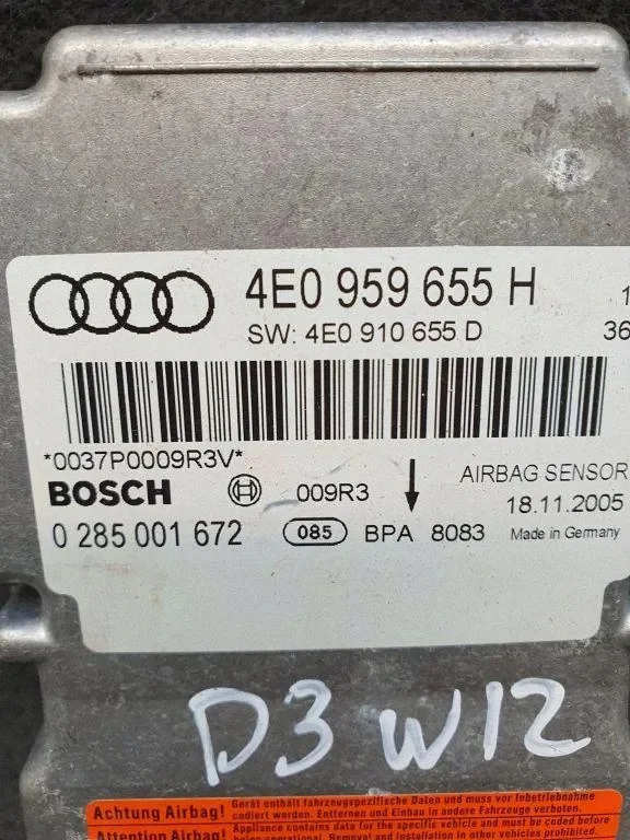 Modul Airbag Audi A8 D2 0285001672 image 3