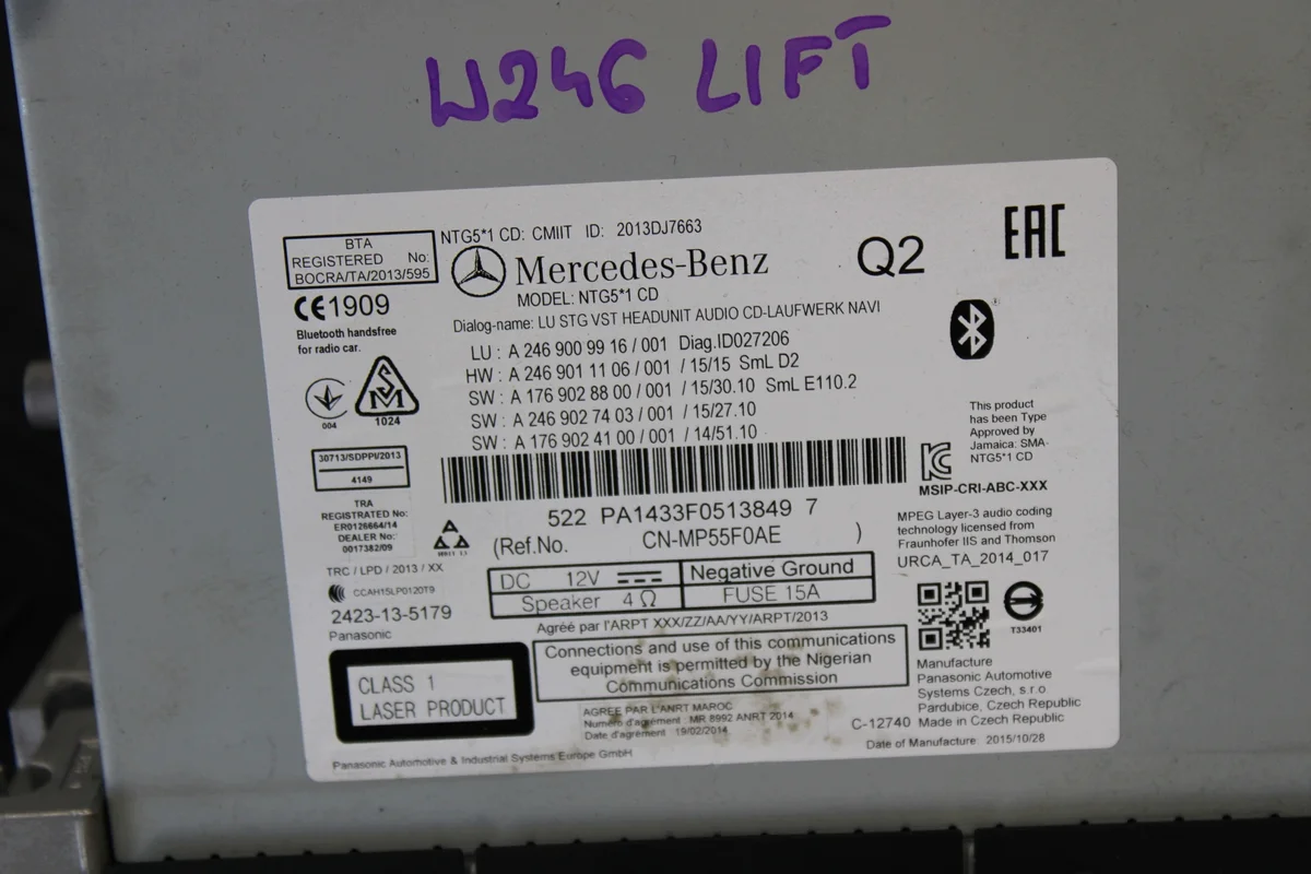 Radio Navigation Mercedes B-Klasse W246 A2469009916 image 4