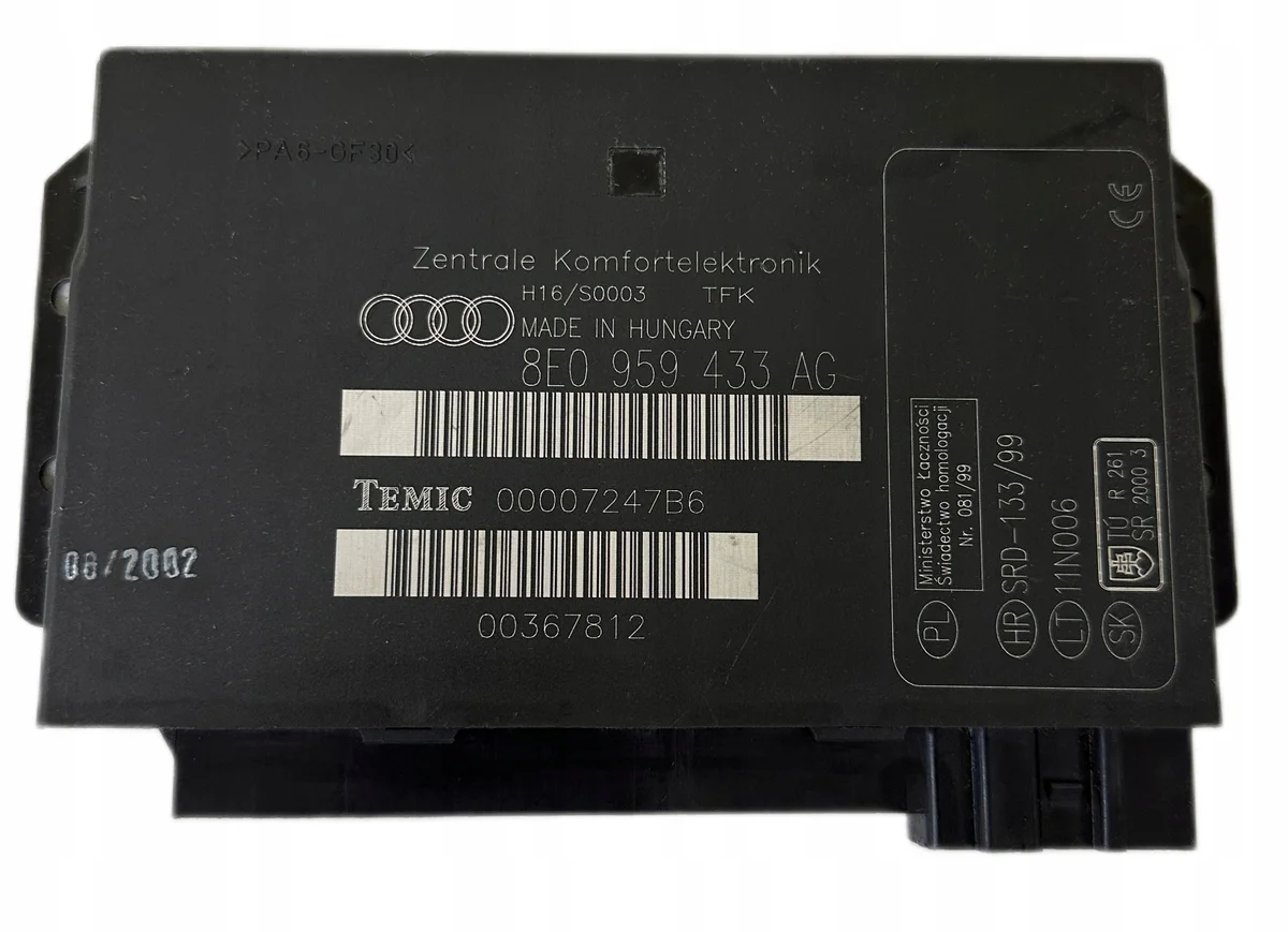 Control Unit Audi A4 B6 8E0959433AG