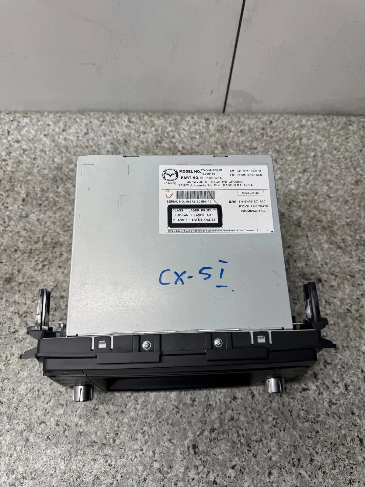 Mazda CX-5 Radio Navigation Bildschirm 1310GHP966DV0A image 9