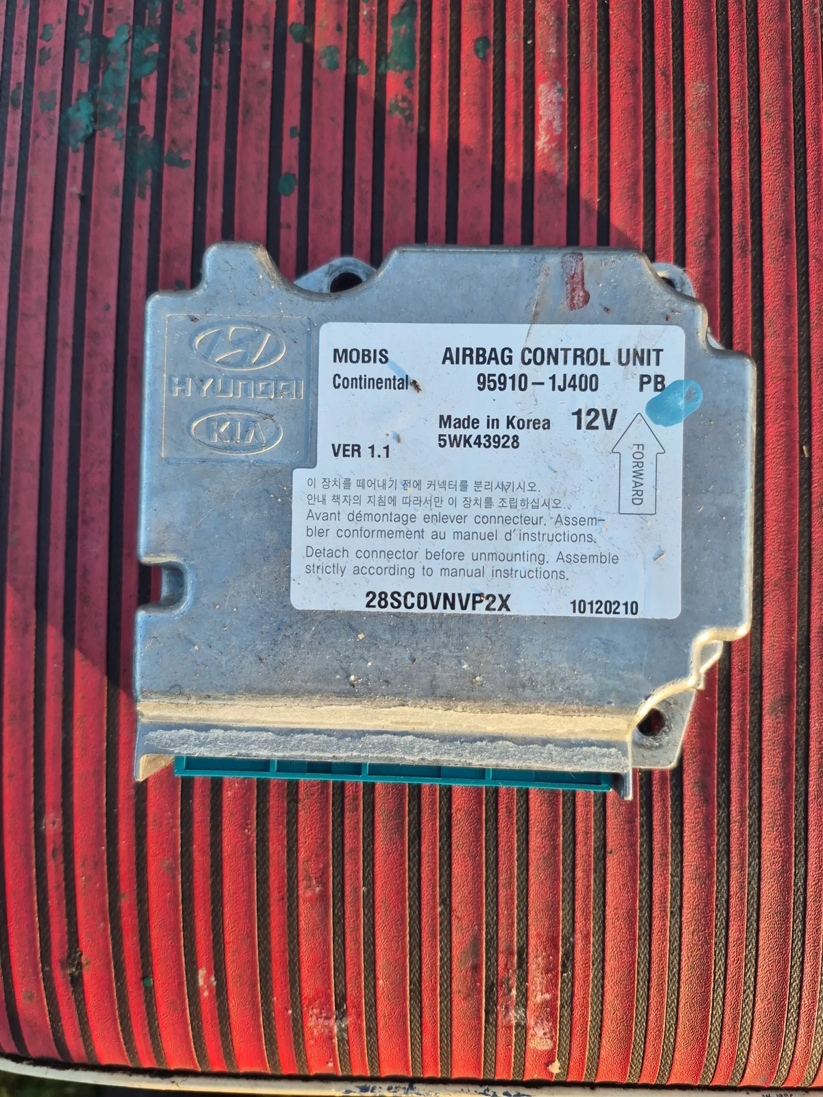 Módulo Airbag Hyundai i20 95910-1J400