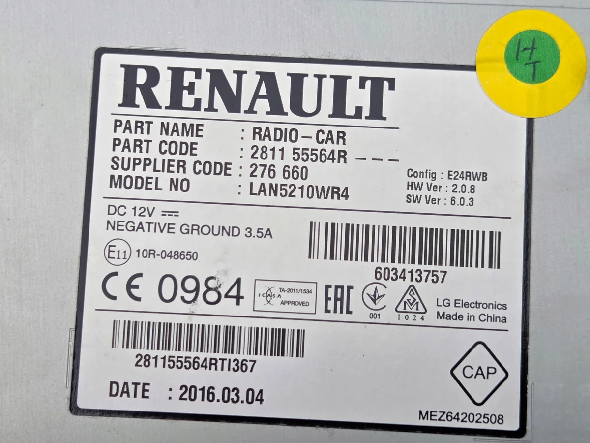 Radio Navigation Renault Clio IV 281155564R image 10