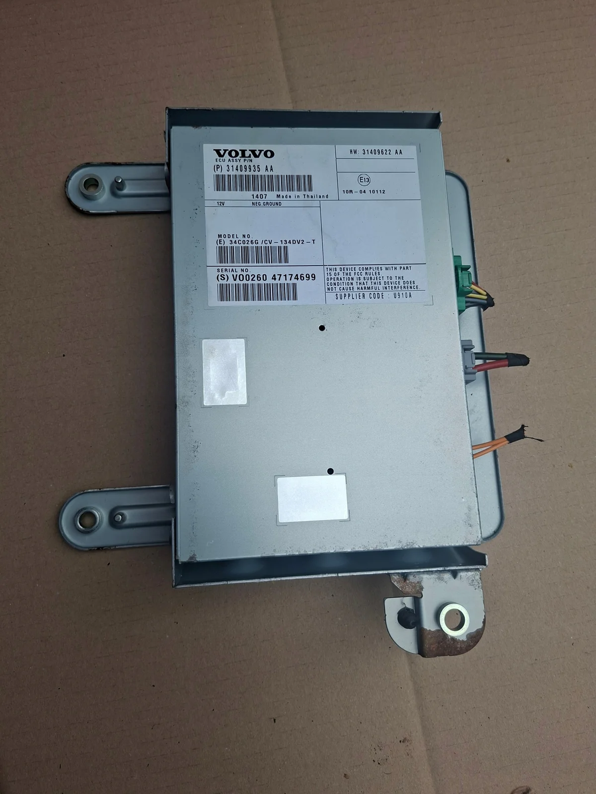 Amplificateur radio Volvo S60 31409935