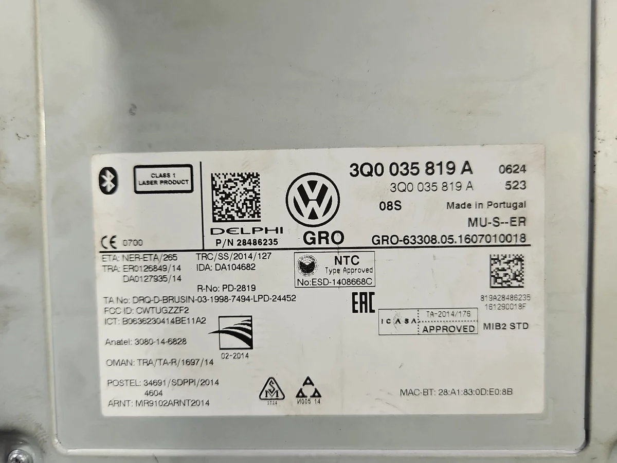 Navigationsmodul VW Touran II 3Q0035819A image 7