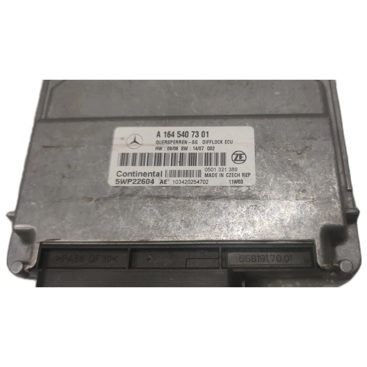 Styrenhet låsaxel Mercedes A1645407301