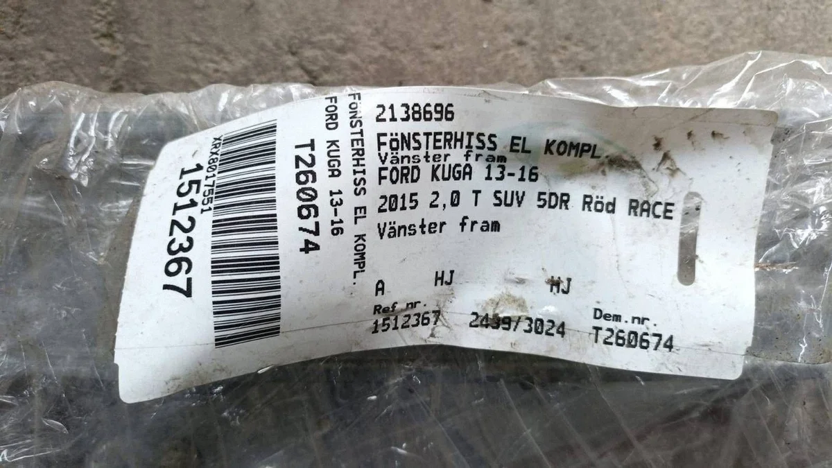 Window Regulator Ford Kuga II Left Front 2138696 image 3