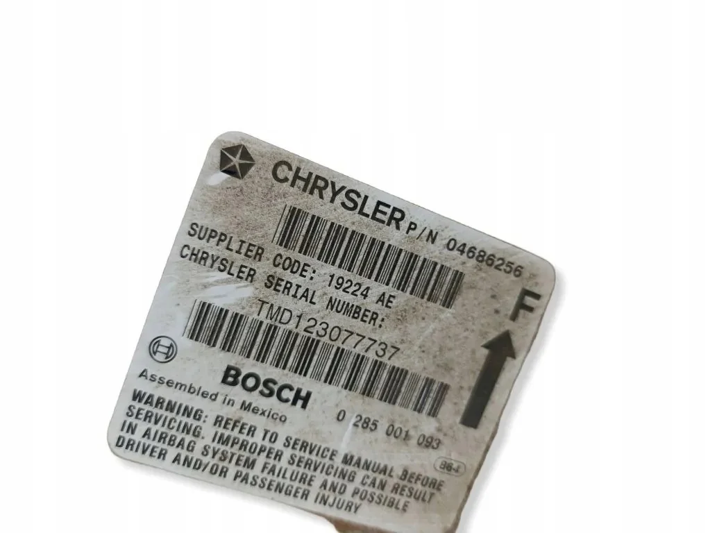 Steuergerät Airbag Chrysler Voyager / Grand Voyager III 04686256F
