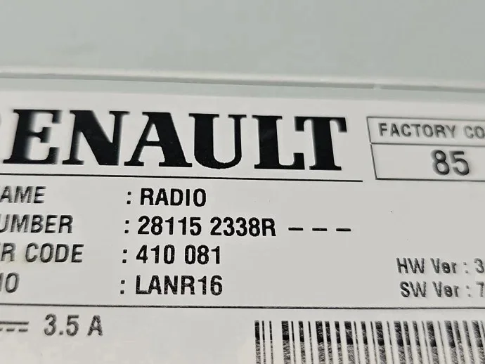 Renault Megane 4 Multimedia-Einheit 281152338R image 7