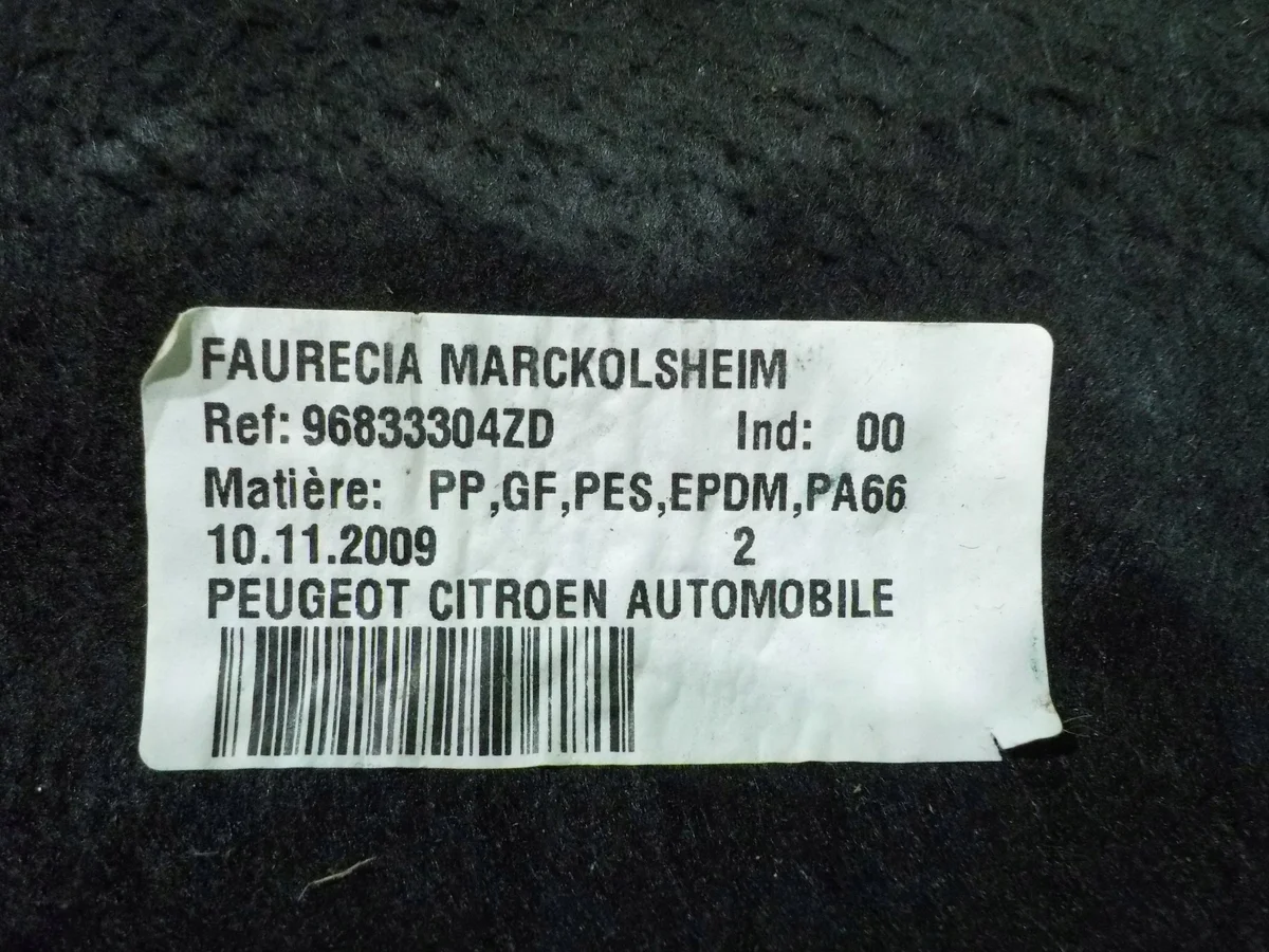 Kofferraumablage Citroen C3 II 1.2 B ZP699POLKA96833304ZD image 4