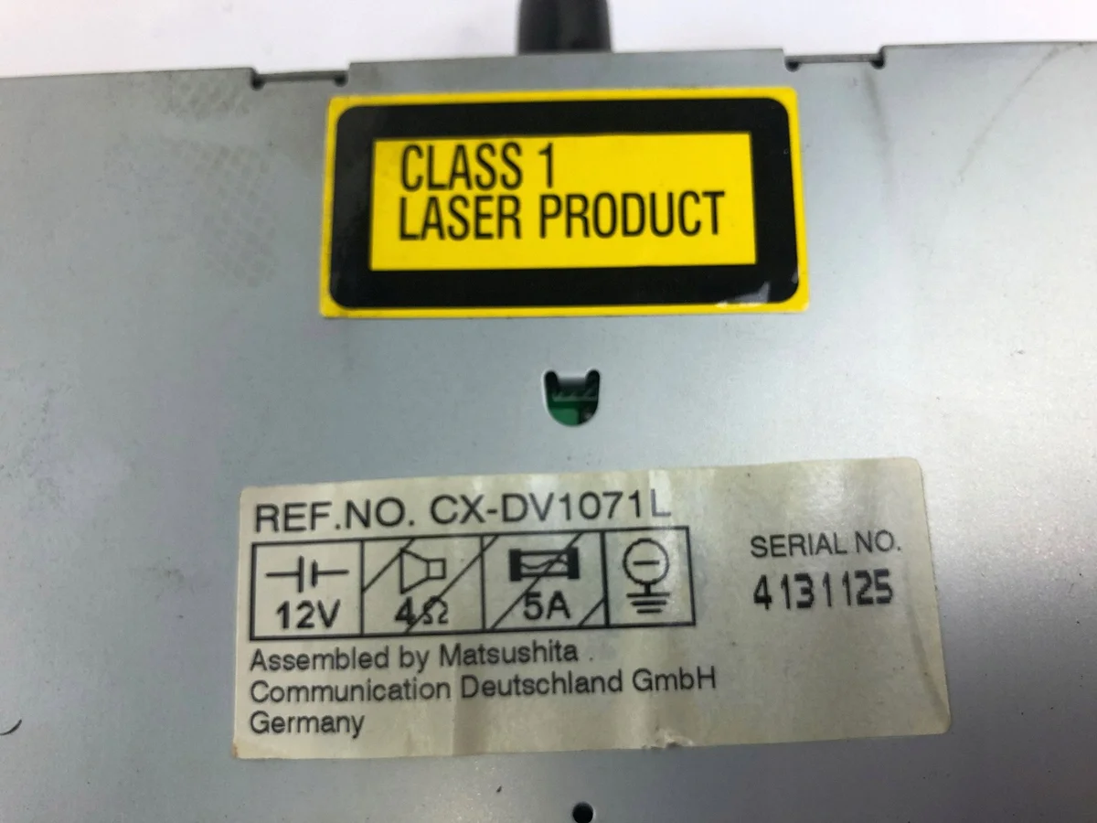 VW Passat CD Changer CXDV1071L thumbnail 5
