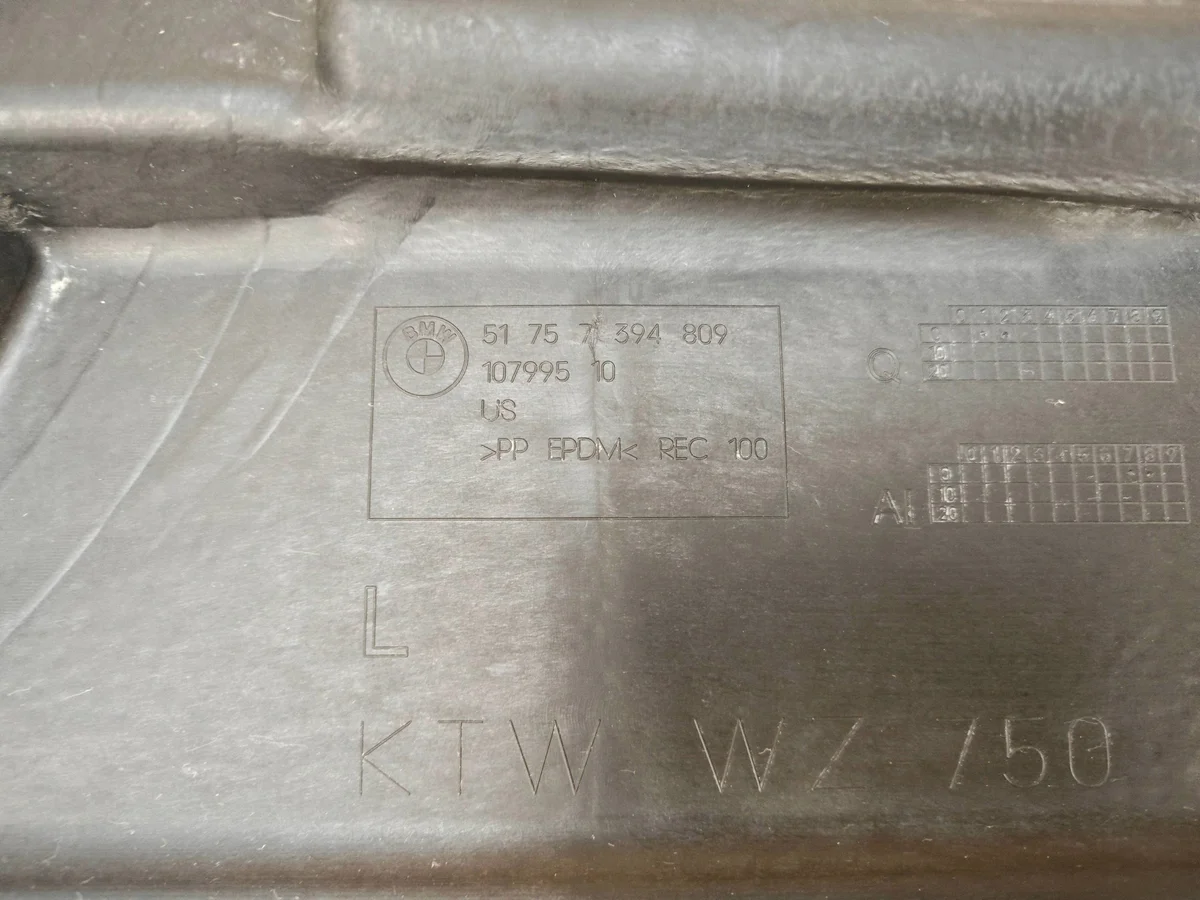 Abdeckung Unterboden Links Hinten BMW X4 G02 X3 G01 7394809 image 4