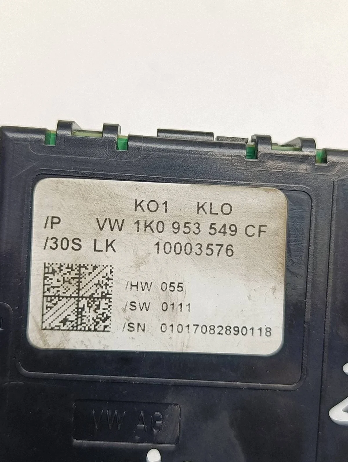 Volkswagen Scirocco III Lenkwinkelsensor 1K0953549CF2A image 3