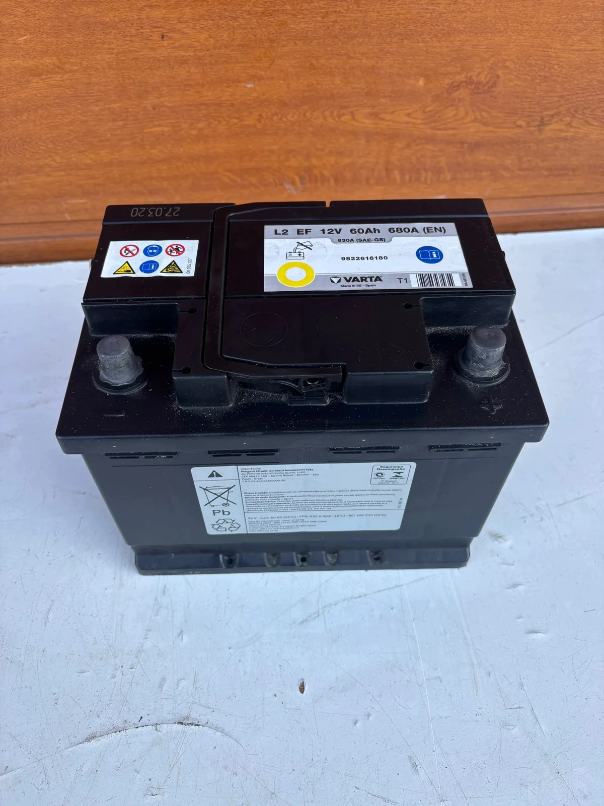 Batteria Peugeot 60Ah 9822616180