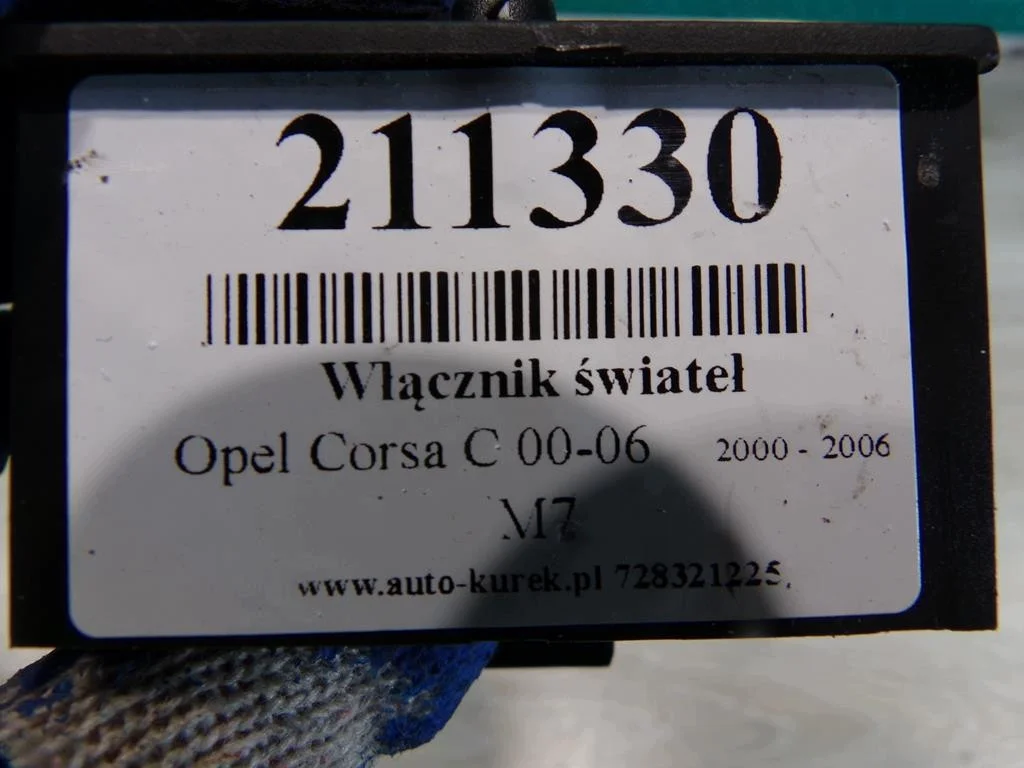 Valojen kytkin Opel Corsa C 9116612 image 7