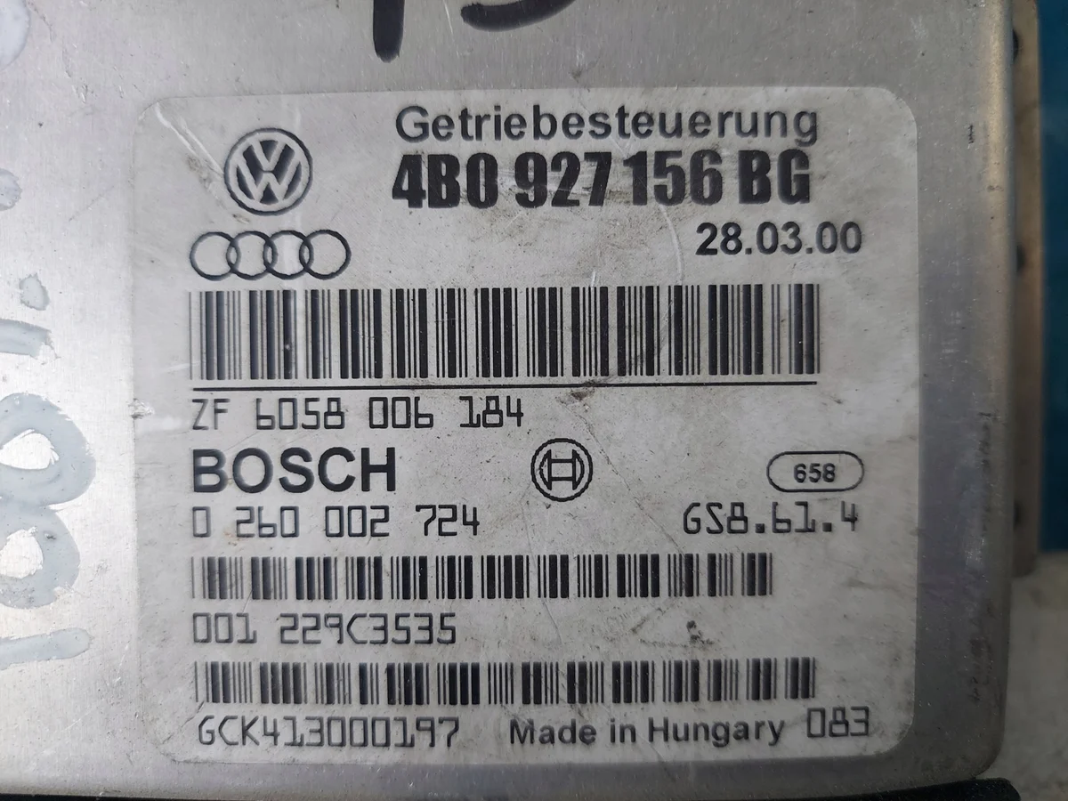Styrenhet växellåda Audi A6 C5 4B0927156BG