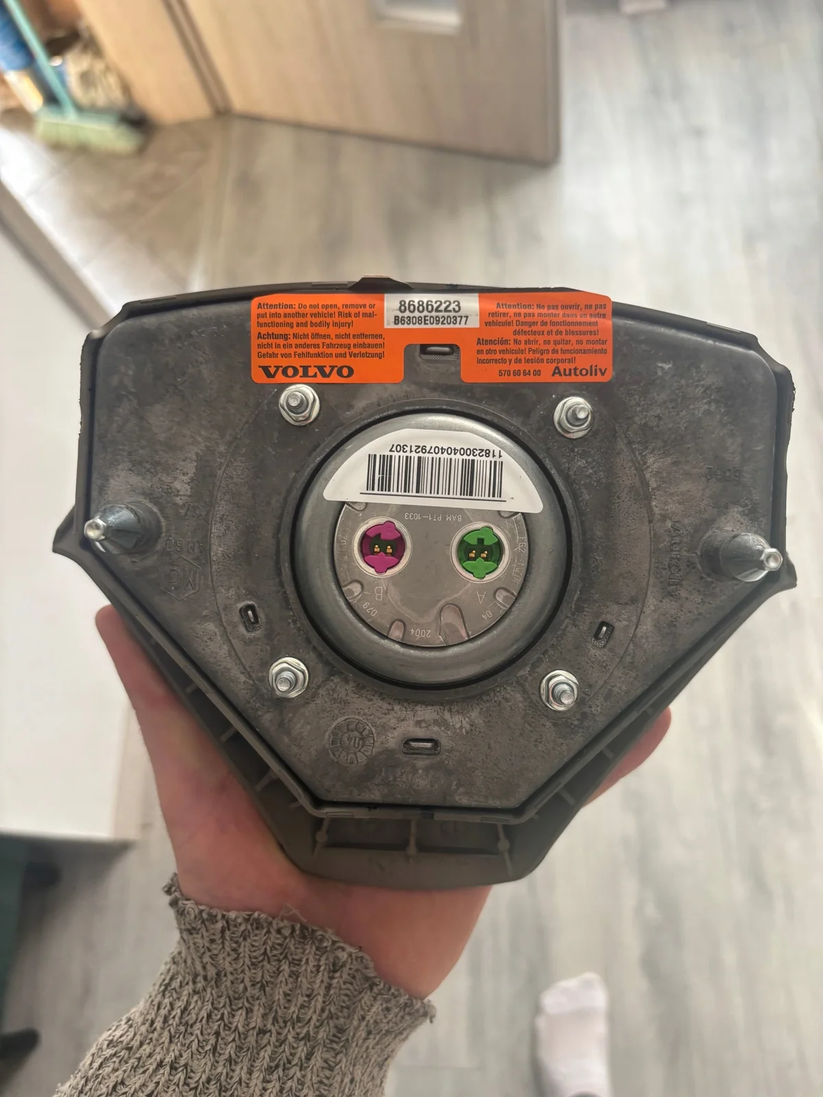 Airbag conducteur Volvo XC90 I 8686223 image 4