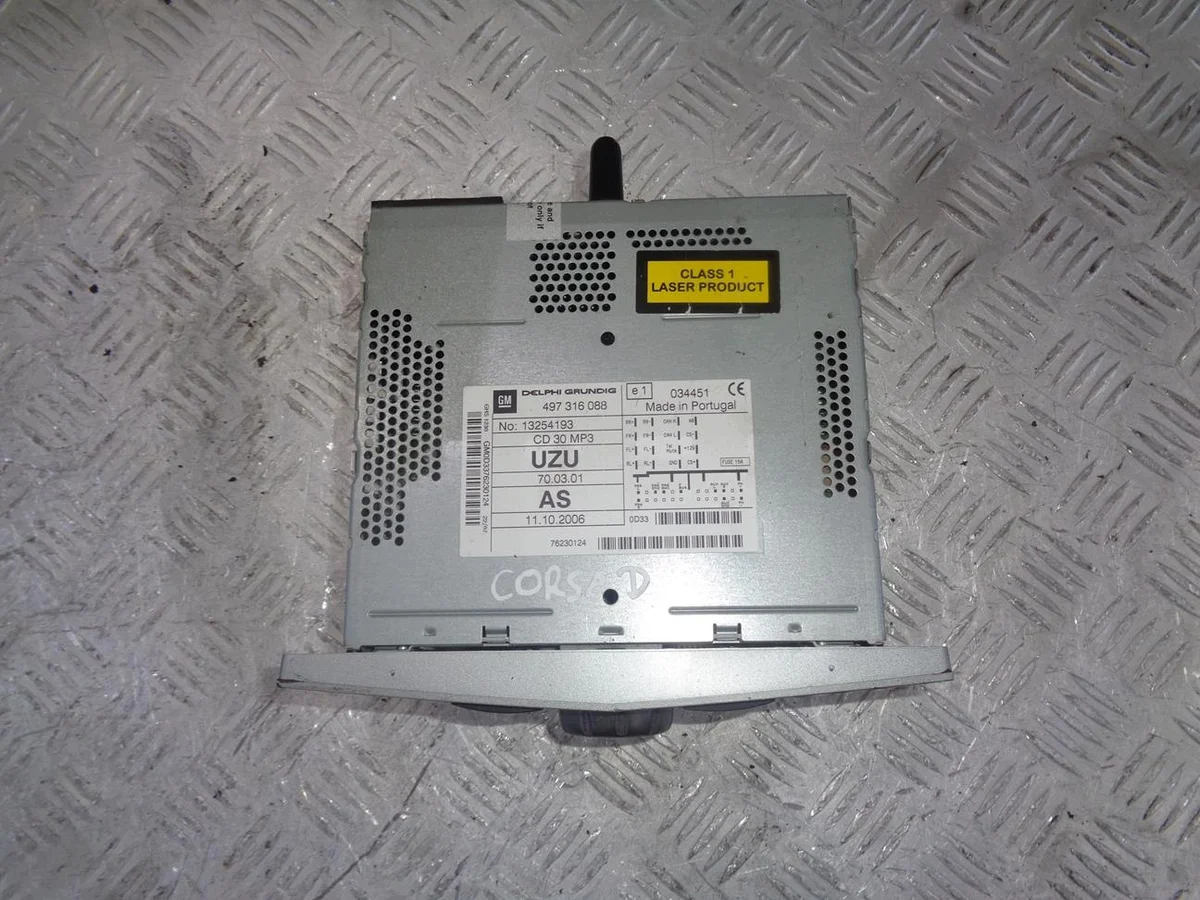 Opel Corsa D Radio CD30 MP3 13254193