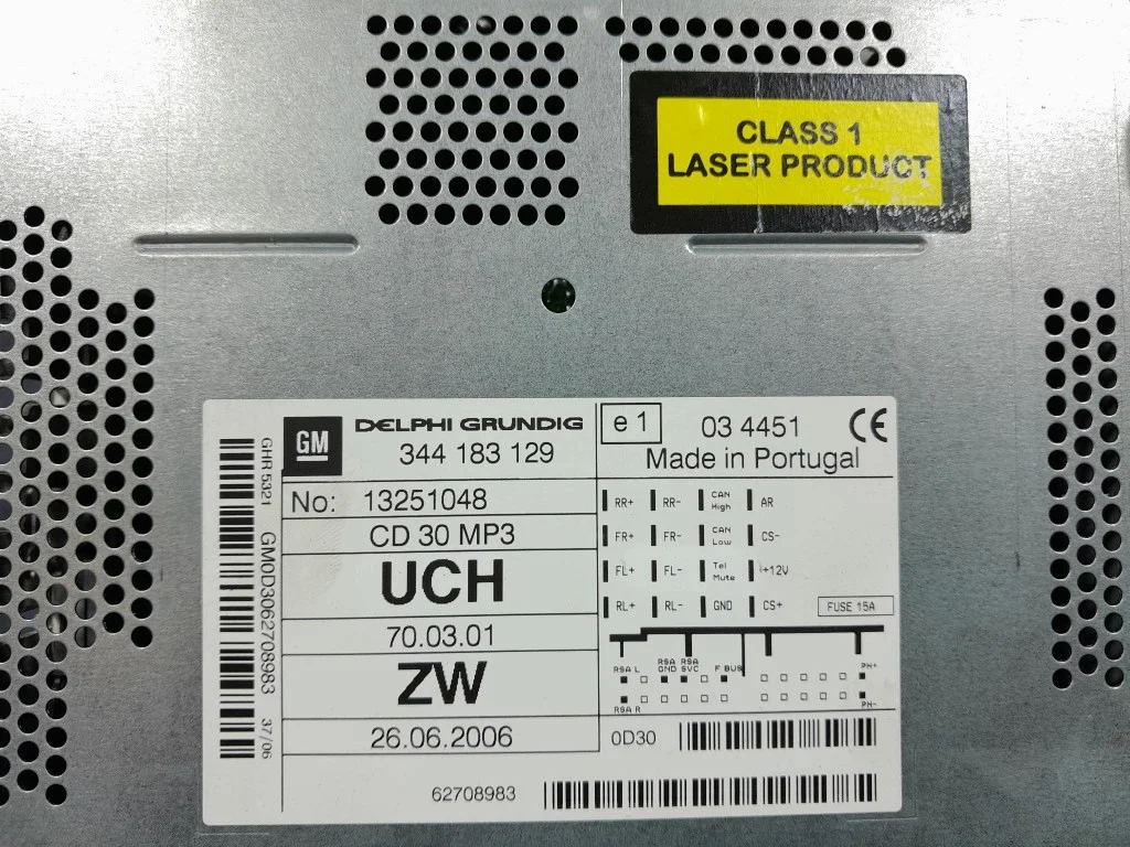 Radio CD Opel Astra H 13251048 thumbnail 5