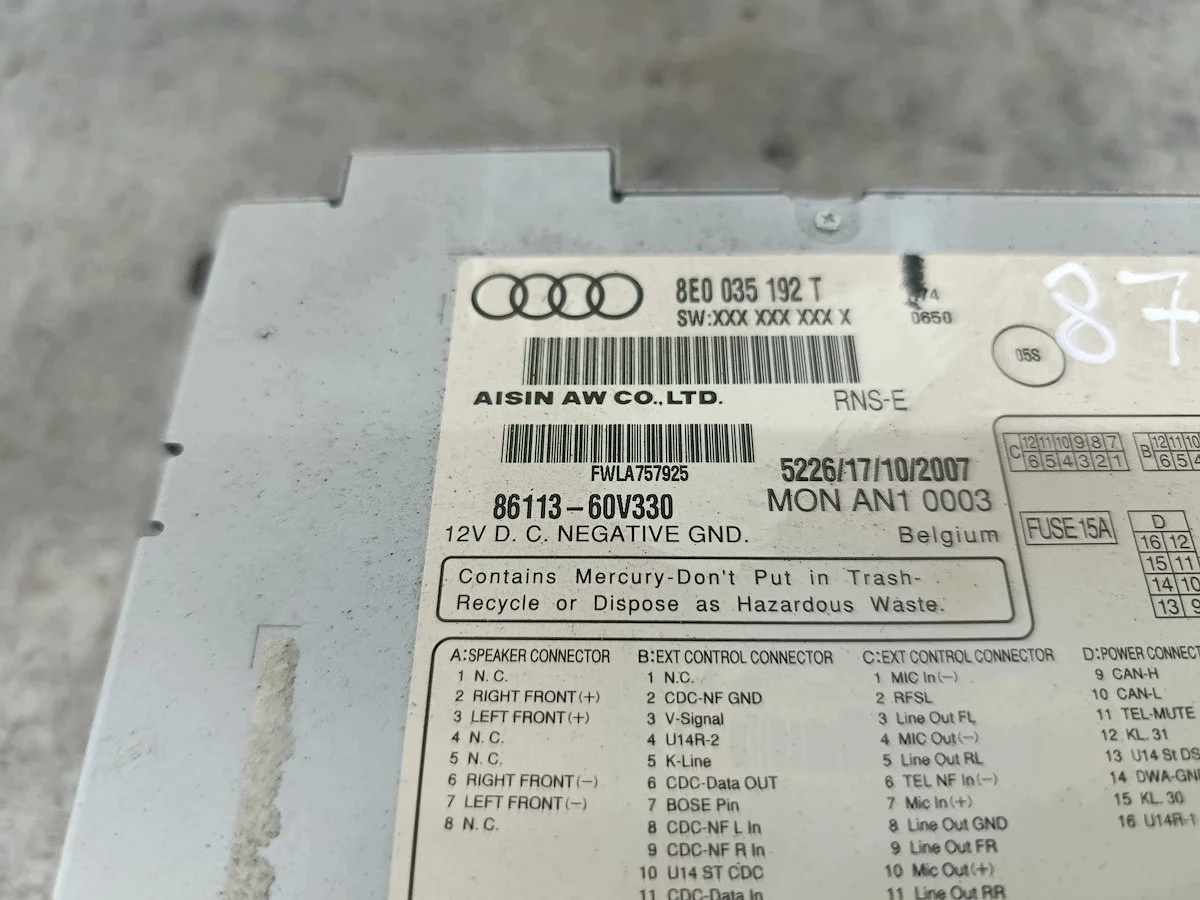 Radio Audi A4 B7 8E0035192T image 8
