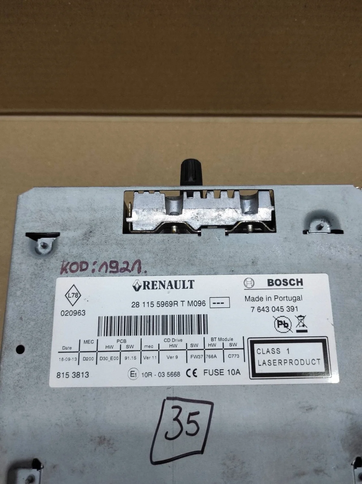 Radio CD Renault Espace IV 281155969R image 7