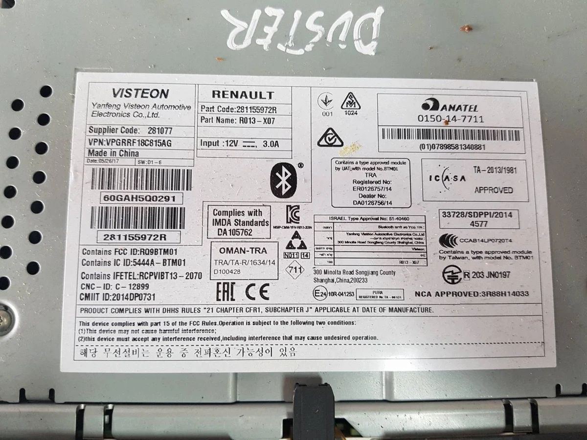 Radio Dacia Duster I 281155972RI 13-17 image 3