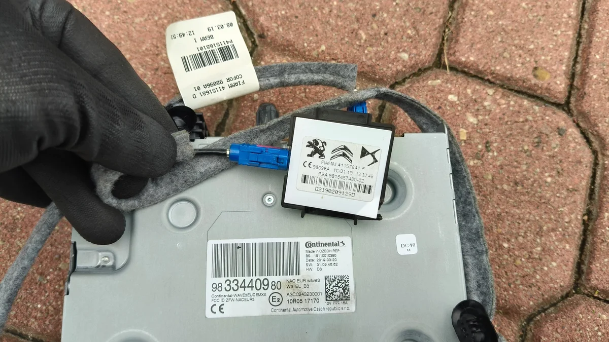 Radio Navigation Peugeot 508 II Citroën C5 Aircross 9833440980