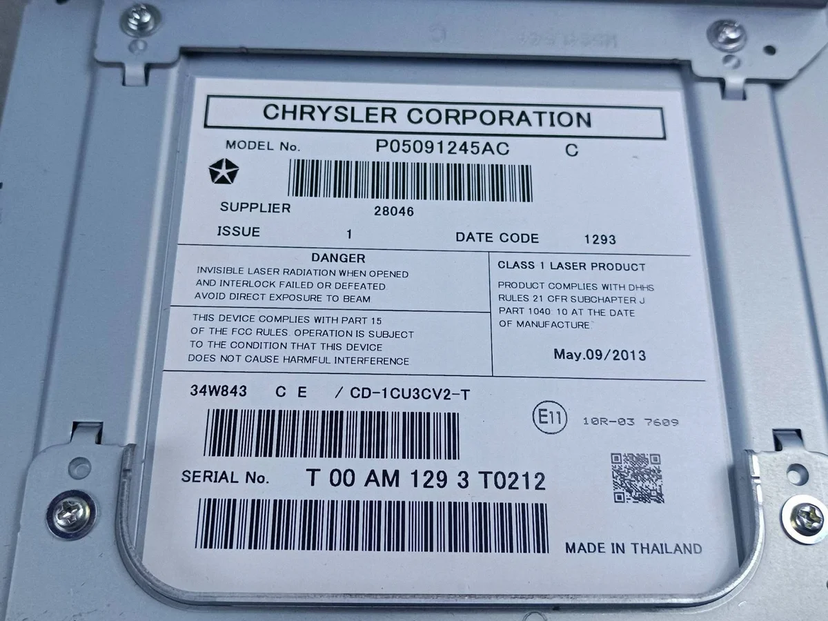 Lecteur de navigation Jeep Grand Cherokee P05091245AC image 4