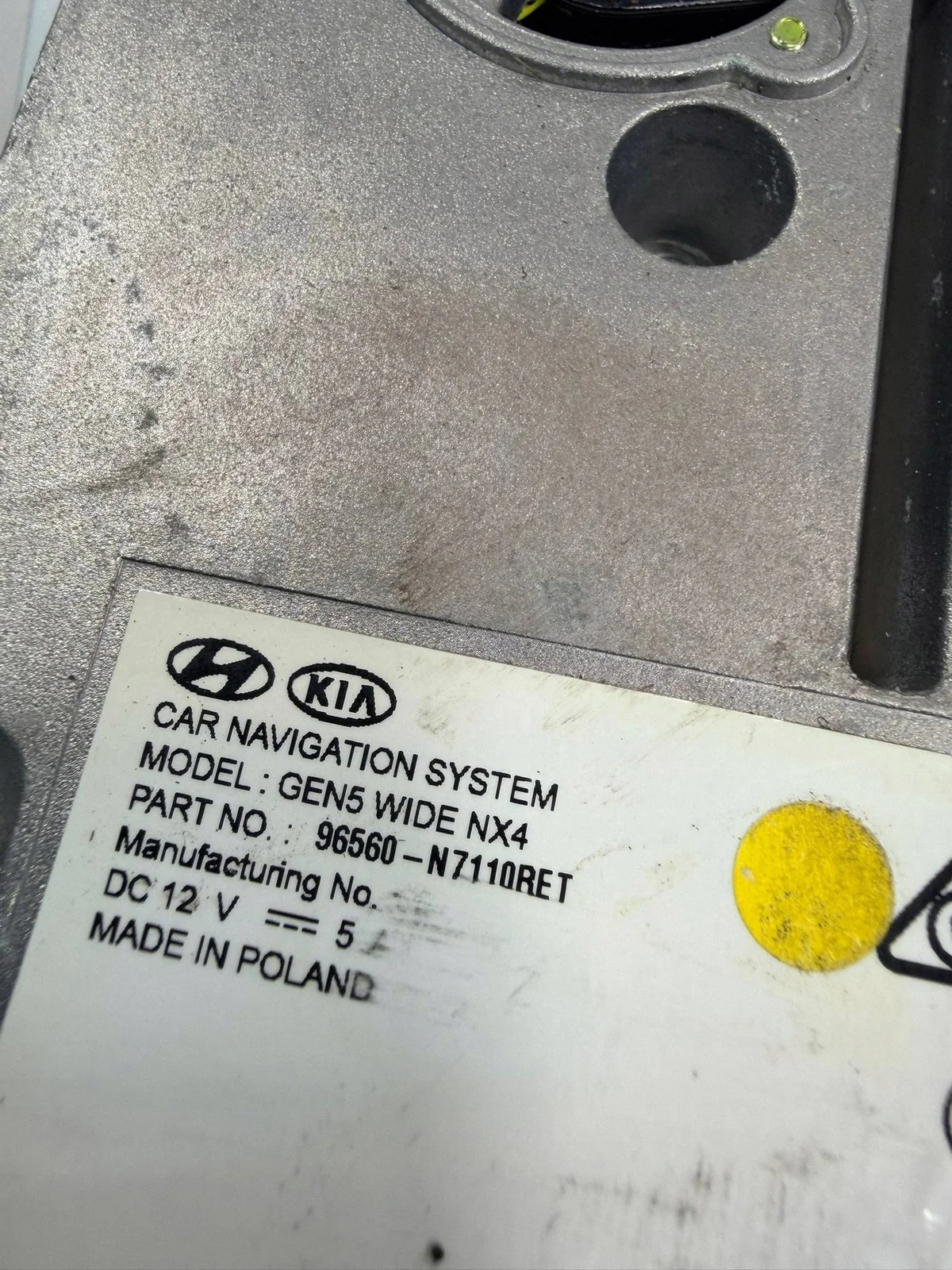Hyundai Tucson Radio Module de Navigation 96560-N7110RET image 3