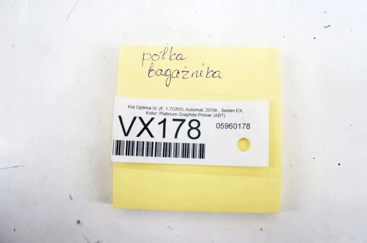 Kofferraumablage Kia Optima JF 85610-D4130 VX178-AR41047 image 6