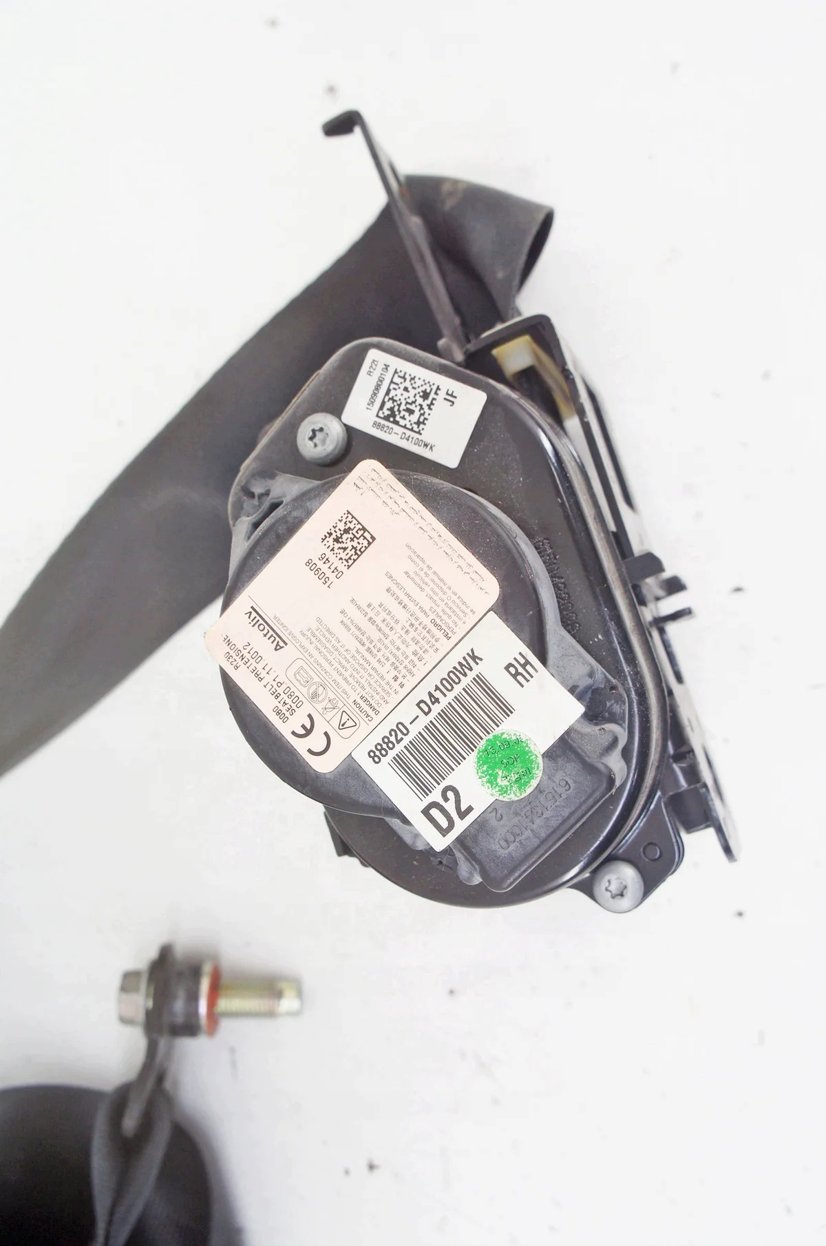 Kia Optima JF IV Sicherheitsgurt Rechts Vorne 88820-D4100WK image 3